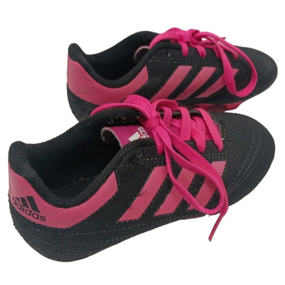 adidas Other - Adidas youth Soccer Shoes Cleats 037001 Black & Hot Pink Size: 10 Kids